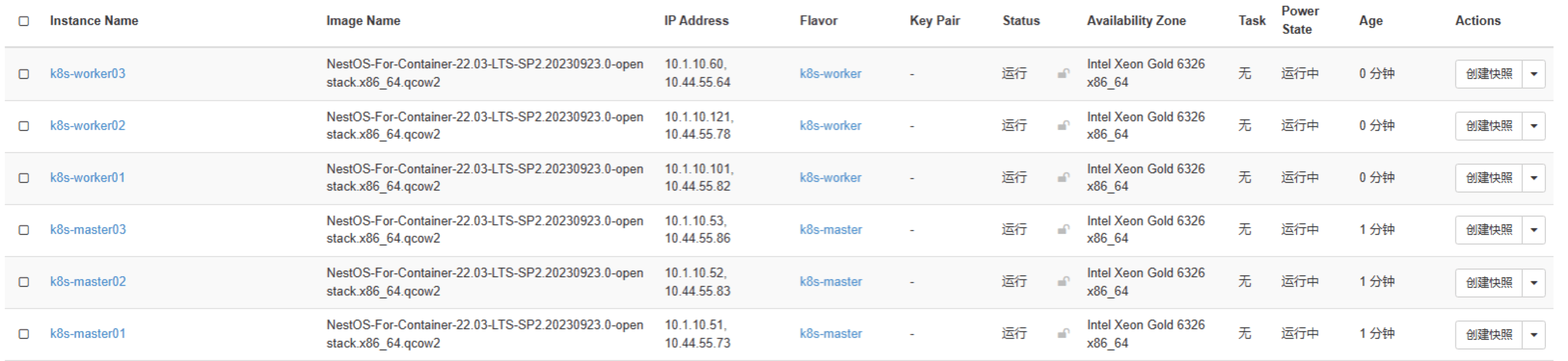 部署集群基础设施