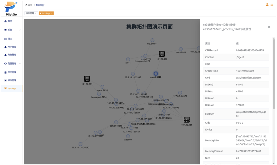 集群拓扑节点信息